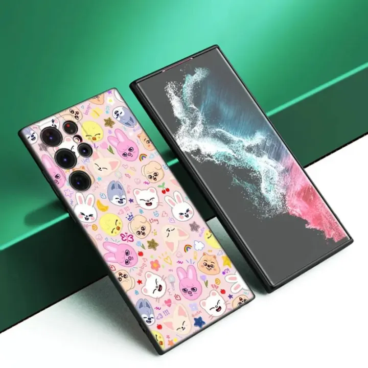 Kpop%20Stray%20kids%20S-skzoo%20Phone%20Case%20For%20Samsung%20Galaxy%20S23%20S21%20S20%20FE%20S24%20S22%20Ultra%20S10E%20S10%20S9%20S8%20Plus%20Black%20Silicone%20Cover%20-%20Image%206