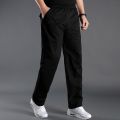 L-6XL Cargo Pants Mencket Out Door Full Length Pants Male Simple Black Straight Trousers Homme Loose Cotton Casual Pants Grey. 
