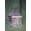 Crystal Clear Drinking Glass Set (6 Pieces) Olila W047 - Add Elegance To Your Table Setting With This Set Of 6 Crystal Clear Drinking Glasses. 