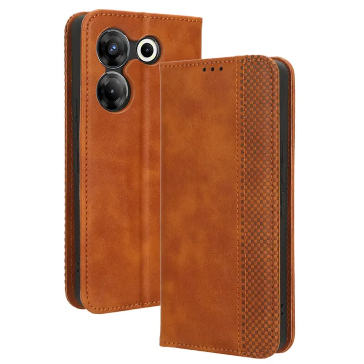 New%20Phone%20case%20Tecno%20Camon%2020%20Pro%20Back%20cover%20Vintage%20Wallet%20Back%20cover%20Flip%20Folio%20Card%20Slot%20Stand%20Cover%20-%20Image%209