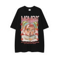 American fashion brandoversizeTravel Couple plus Size Summer Loose Trendy All-Match CartoonTWomen's T-shirt.