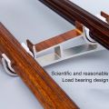 Heavy Duty Home Decor Curtain Accessorie Hang Curtain Rod Holders Metal Double Rod Bracket Double Curtain Rod Bracket Window Hardware Holder.