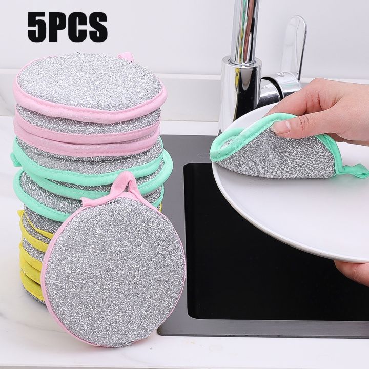 5 pice pan pot dish wash sponge sponge cleaning equipment high-elastic sponge brush double-sided dishwashing sponing sponge WIP kitchen cleaning