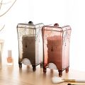 Makeup Box Organizer Clear Stand Make up Remover Cotton Pad Dispenser Holder Plastic Container.