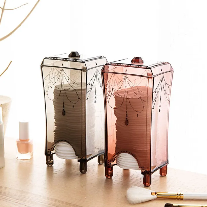 Makeup%20Box%20Organizer%20Clear%20Stand%20Make%20up%20Remover%20Cotton%20Pad%20Dispenser%20Holder%20Plastic%20Container%20-%20Image%204