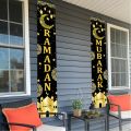 EID Mubarak Decoration 2024 Porch Banner For Home Ramadan Decor Door Banner Ramadan Kareem Islamic Muslim Party Al Adha Gift. 