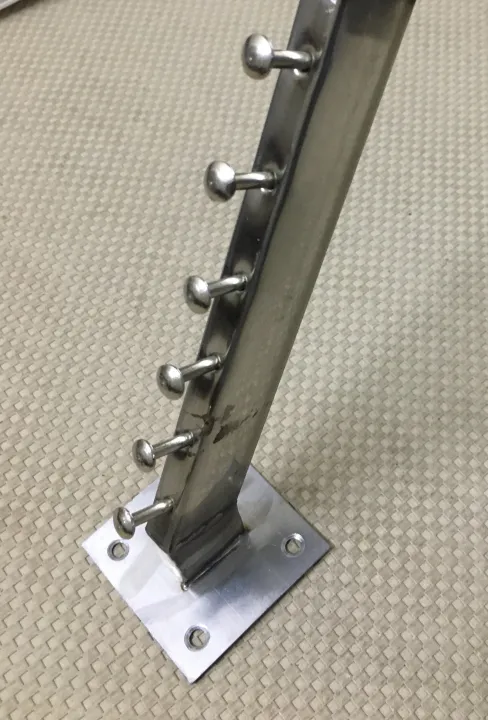 7.5"%20Wall%20Mounted%20Clothes%20Hanger%20Rack,%20Set%20of%201%20Stainless%20Steel%20Garment%20%206%20Hooks%20-%20Image%203