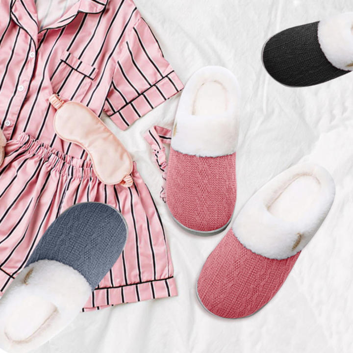 HARD%20SOLE%20OUTDOOR%20SLIPPERS%20SHOES%20SIZE%20LADIES%20WOMENS%20WARM%20FAUX%20%20LINED%20COMFY%20-%20Image%203