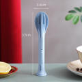 Three-in-one Environmentally Travel picnic Friendly Wheat Straw Tableware Sustainable Knife fork spoon three in one portable 1 set.