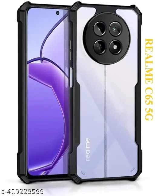 For Realme C65 5G Xundd Hard Clear Acrylic Shockproof TPU Bumper Mobile Phone Case Back Cover