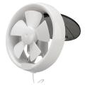 Exhaust Fan 6 Inch Round National Deluxe Round Glass Window Bathroom Exhaust Fan 6" inch -White. 