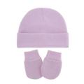 Autumn Winter Newborn 2/3 Pcs Hat Gloves And Socks Set For Baby Boys Baby Girls Cotton Soft Headwear Solid Color Infant Nightcap. 