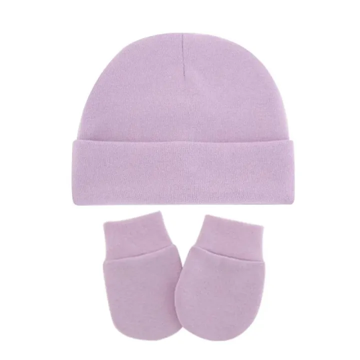 Autumn%20Winter%20Newborn%202/3%20Pcs%20Hat%20Gloves%20And%20Socks%20Set%20For%20Baby%20Boys%20Baby%20Girls%20Cotton%20Soft%20Headwear%20Solid%20Color%20Infant%20Nightcap%20-%20Image%206