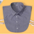Detachable Men Cotton Collar Decoration Blouse Versatile Cotton Office Wear Detachable Shirt Collar Collar Office False Collars for Office attire Business meetings Formal events Fashion enthusiasts Dressing up a plain shirt.