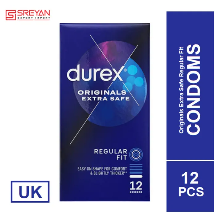 Durex Originall Extra Safe Regular Fit Condom - 12Pcs Pack(UK)