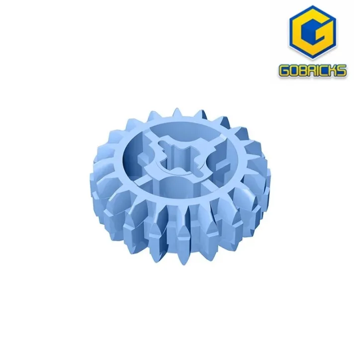 MOC Set GDS-1103 Technicial, Gear 20 Tooth Double Bevel compatible with lego 18575 32269 pieces of children's toys