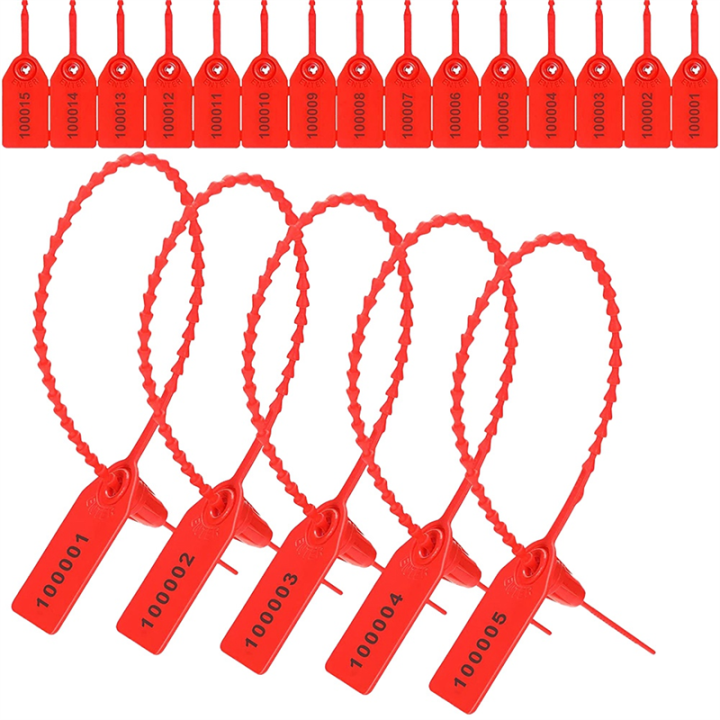 1000 Pcs Plastic Tamper Seals Fire Extinguisher Tags Security Tags Seals Safety Numbered Zip Ties Labels Yellow I3795443040 - View #2