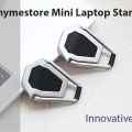 Adjustable Metal Laptop Stand with Cooling Bracket – Foldable Heat Dissipation Holder.