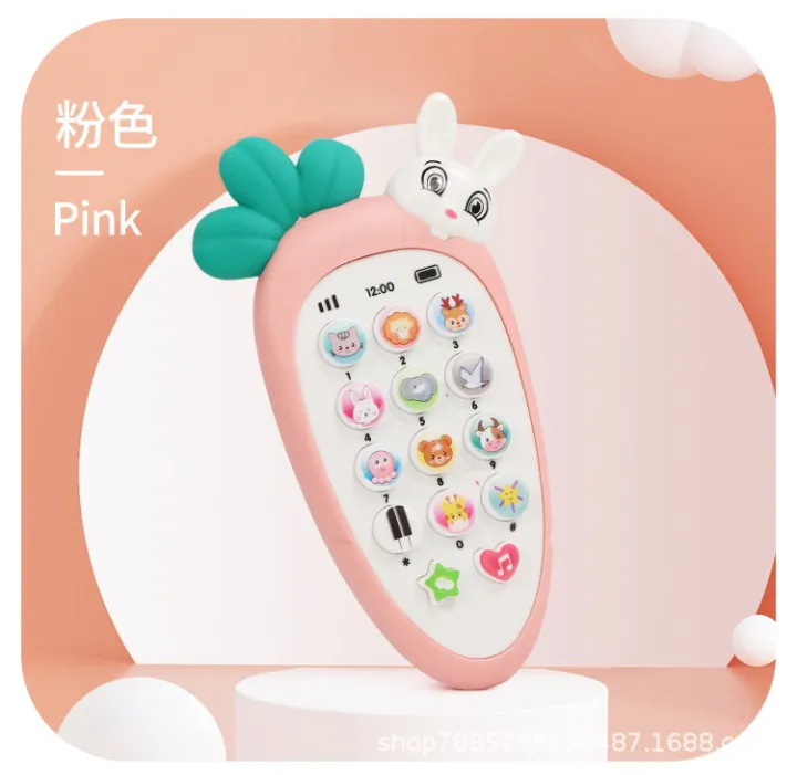 HelloKimi%20Baby%20Cell%20Phone%20Toy%20for%20Learning%20and%20Play%20Early%20Education%20Telephone%20with%20Silicone%20Cover%20Music%20Lights%20for%200-1%20Year%20Old%20Kids%20with%20lanyard%20-%20Image%204
