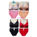 China Silk Comfortable Multicolor Bra and Panty Set for Woman - ( 4 Set ) - Bra - Bra.