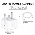 20W PD Fast Charger and Cable For Iphone 12 pro Max 12mini Charger USB-C 3A Type C To Lightning three pin adapter.