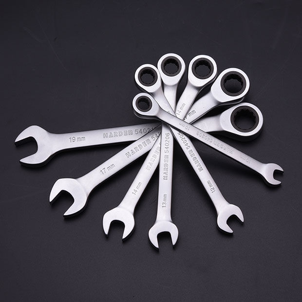 HARDEN%207Pcs%20Fixed%20Combination%20Gear%20Spanner%20Set,%20Metric%20Ratcheting%20Wrench%20Ring%20n%20Open%20End%20Ratchet%20Spanner%20Set%20540117%20-%20Image%208