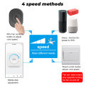 SMATRUL Wifi ceiling fan switch - Mini Fan Speed controller White/Black - Tuya APP Voice Relay Work for Google Home/Alexa.
