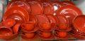 32 Piece Dinner Set Red And Yellow Color Export Quality. 