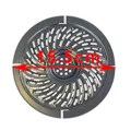 Dishwasher-Safe Air Fryer Grill Pan Heat Resistant Easy-Clean Non-Stick Air Fryer Crisper Plate Compatible Airfryer Accessory. 