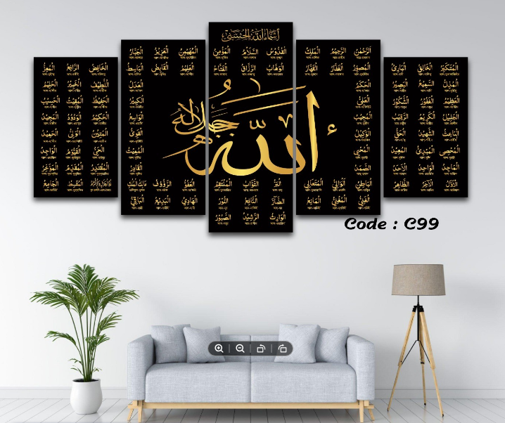 5Pcs%20In%201%20Set%20Wall%20Canvas%20Art%20(C99)%20-%20Image%202