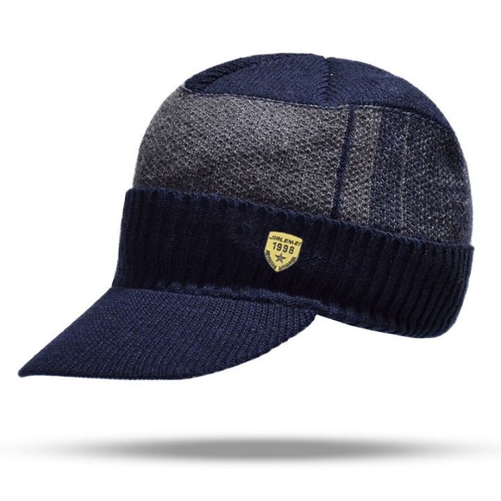 Men%20Winter%20Knitted%20Hat%20Outdoor%20Cycling%20Ear%20Protection%20Warmth%20Peaked%20Cap%20Casual%20Fashion%20Sunhat%20Bomber%20Hats%2056-61CM%20-%20Image%208