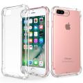 For iPhone 7 Plus / iPhone 8 Plus Shockproof TPU Bumper Clear Soft Silicone Acrylic Mobile Phone Case [ Pani Cover ] Back Cover. 