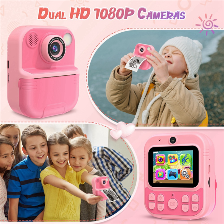HD%201080P%20Kids%20Mini%20Instant%20Print%20Digital%20Camera%20Instant%20Printing%20Camera%20Birthday%20Holiday%20Gift%20for%20Fun%20Photography%20Blue%20-%20Image%205