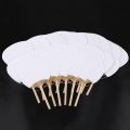 60 pcs/lot wedding White Paddle Fan for wedding decoration.