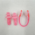 Nose Clip for Swimming Earplug Set Silicone round Box Nose Clip Ear Plug Diving Swimming Product Silicone Nose Clip Earplug Set. 
