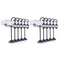 5 PCS Streetlight Shape Wedding Reception Place Card Holder with Card.