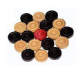 Carram Guti Wooden Carrom Coin - Chess Board. 