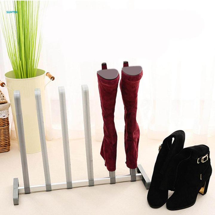 Boots Rack Shoe Organizer Easy Installation, Accessory Free Standing Shoe Rack Tall Boots Storage Stand for Patio Outdoor Hallway Entryway