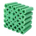 100Pcs M6 Expansion Pipe Plastic Wall Plug Fixing Tube Green H MF.