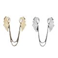 【Factory-direct】 Men's Chain Wolf Head Brooch Flower Tassel Jewelry Suit Crown Trend Pin Accessories.