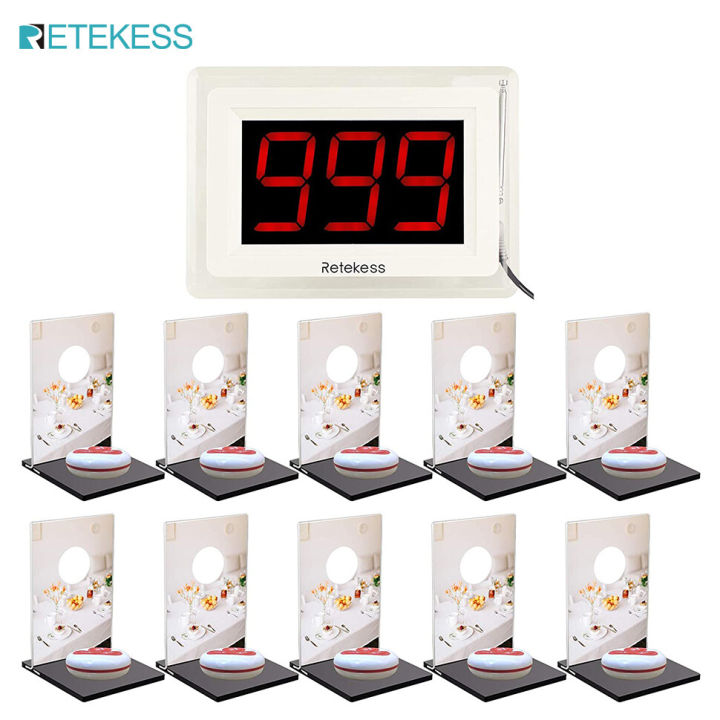 Retekess T114 Restaurant Pager,Wireless Pager Calling System,6 Prompt ...