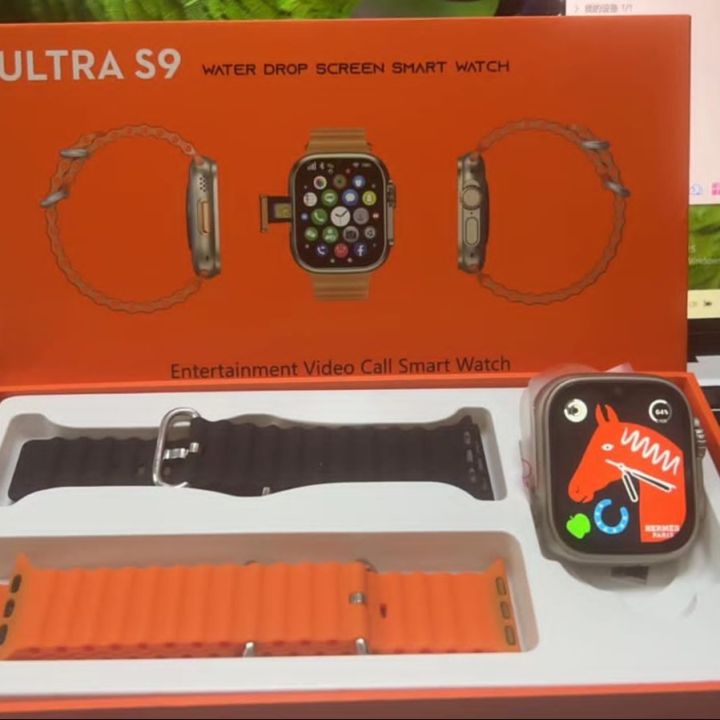 Ultra%20S9%20Android%205g%20Smartwatch%20With%20Dual%20Camera%204GB/64GB%20%E2%80%93%20(Body%20Color-Golden%20with%20double%20Straps)%20-%20Image%202