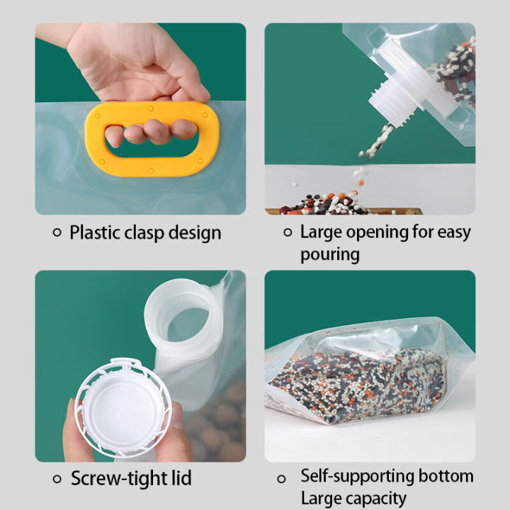 10Pcs%20Sealed%20Storage%20Bag%20Transparent%20Grain%20Storage%20Bag%20Moisture-proof%20Mildew-proof%20Packing%20Bag%20Refillable%20Plastic%20Grain%20Bag%20-%20Image%202