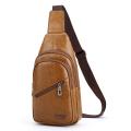 Pu Leather jeep crossbody bag for man College Chest Bag. 