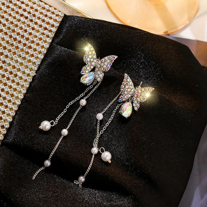 1%20Pair%20Trendy%20Korean%20Purple%20Crystal%20Butterfly%20Drop%20Earring%20for%20Women%20Girls%20Fashion%20Tassel%20Chain%20Rhinestone%20Earring%20Party%20Wedding%20Jewelry%20Gift%20-%20Image%206