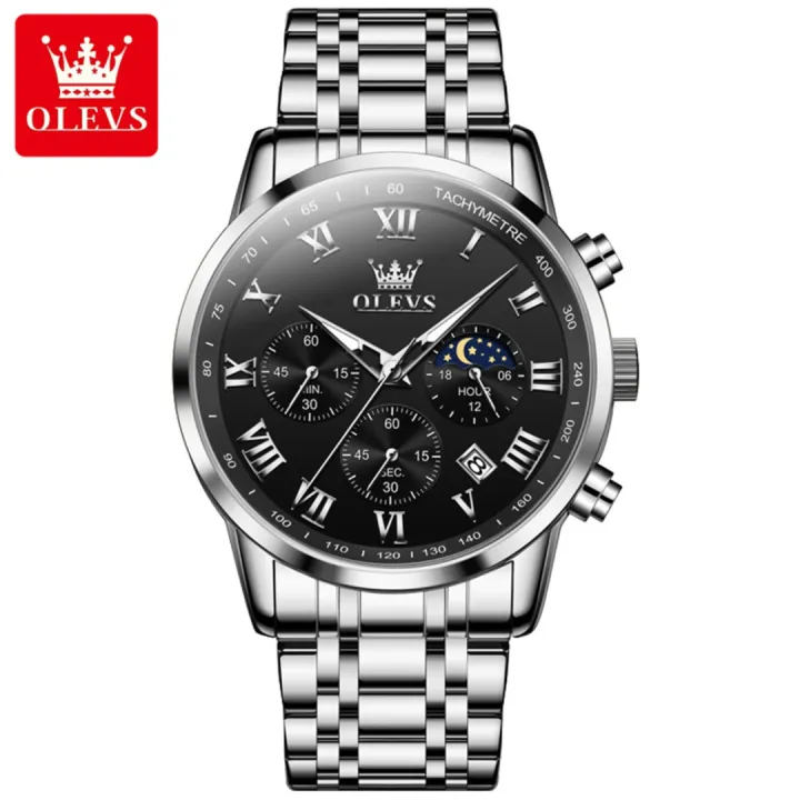Olevs%205529%20Stainless%20Steel%20Chronograph%20Wrist%20Watch%20For%20Men%20-%20Image%203
