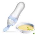 Exclusive Silicone Cereal Bottle with Feeding Spoon for baby.