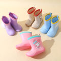 Children's rain boots, boys' and girls' kindergarten, baby anti-slip rain boots, student water shoes, small children's children's waterproof rubber shoes, boys. 