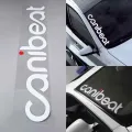 Car canibeat hellaflush front glass sticker B-47. 