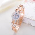Stylish & Fashionable new Elegant Rhombus Mirror Original Quartz Ladies Watch.